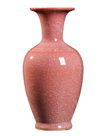 Crackle Glaze Solid-Color Vase