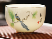 jade porcelain hand-painted tea cup