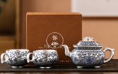 [CTA331-1] vines silver-gilded tea sets
