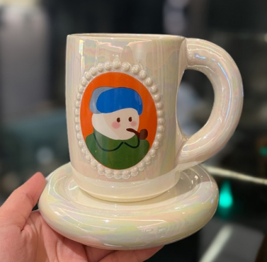 Pearlescent Glaze  Artist Mug