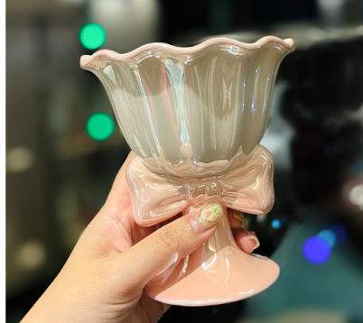[CMB128-1] pearlscent glaze ice cream cup